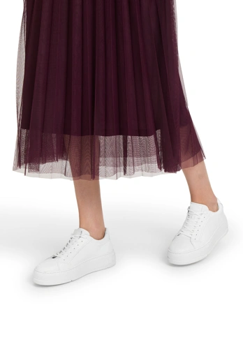 BETTY & CO női szoknya bordó rakott szoknya (4)
