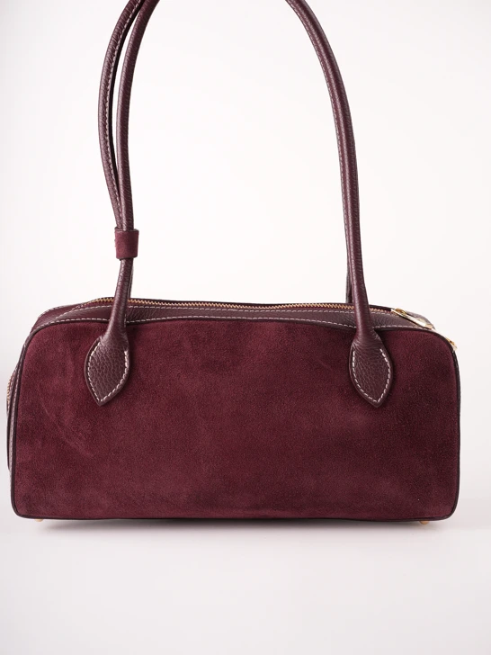 GROSSO BAG női táska, bőr, bordó