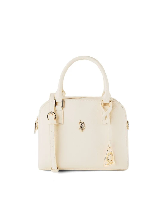 U.S. POLO ASSN. női kézitáska Jones Mini Bowling Off White