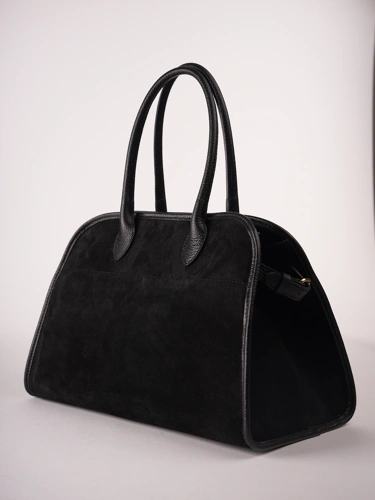 GROSSO BAG női bőr táska, nagy, fekete (2)