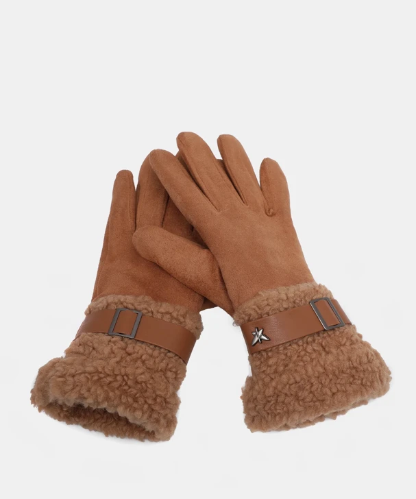 PEPE moll GUANTES női kesztyű, világosbarna
