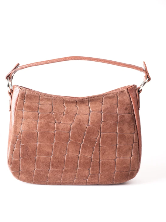 GROSSO BAG női bőr táska, konyak színű