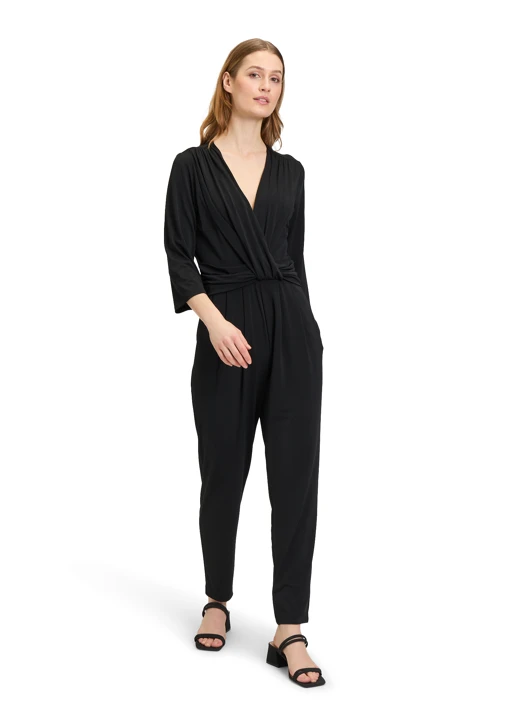 BETTY BARCLAY női overall fekete 3/4 ujjú