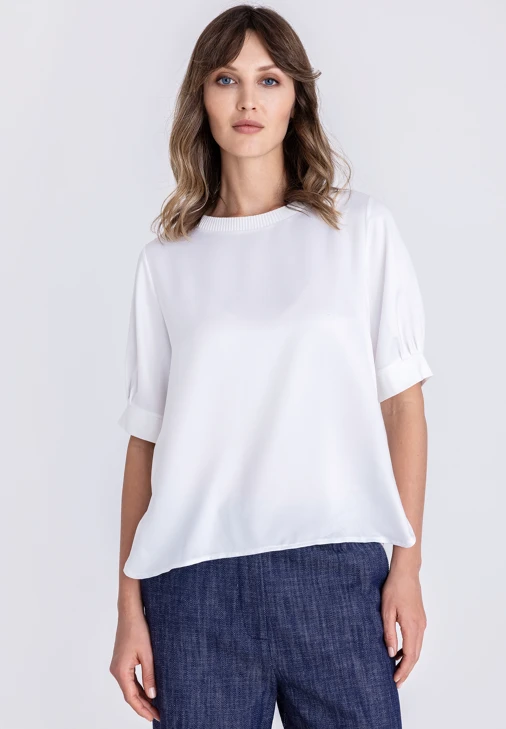 TUZZI ESSENTIALS női blúz fehér