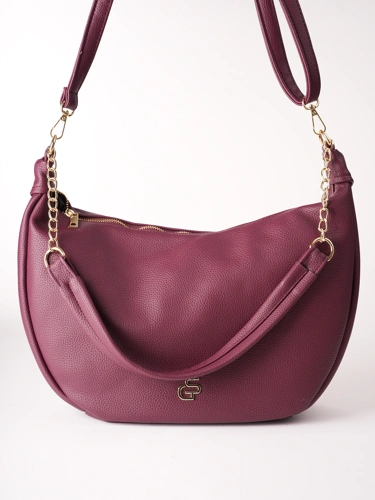 GROSSO BAG női bőr táska, bordó