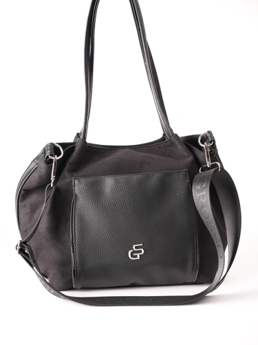 GROSSO BAG női bőr táska, fekete