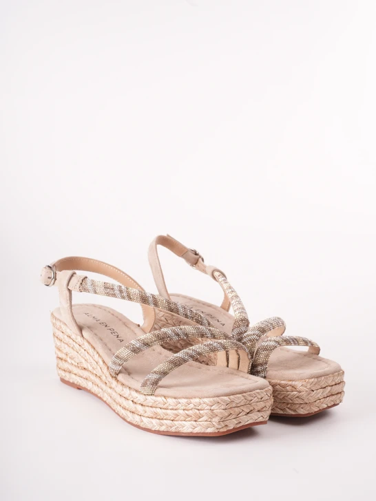 ALMA EN PENA női espadrilles bézs színben