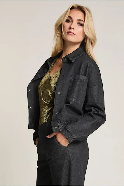 PARAMI LYNN női dzseki fekete denim