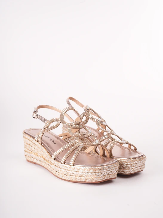 ALMA EN PENA női espadrilles bronzszínű