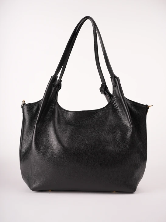 GROSSO BAG női bőr táska, fekete